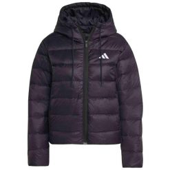 Kurtka damska adidas Essentials Climawarm Light Down Hoodie. Czarne kurtki damskie Adidas, na zimę, xl, bez wzorów, z materiału, z kapturem. Za 449.99 zł.