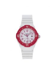 Casio Zegarek LRW-200H-4BVEF Biały. Białe, analogowe zegarki damskie Casio. Za 206.99 zł.