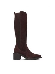 Lasocki Kozaki CEO-WS13657-02 Brązowy. Brązowe kozaki damskie Lasocki, bez obcasa, na słupku, bez zapięcia. Za 349.99 zł.