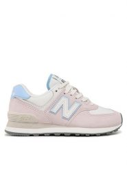 New Balance Sneakersy WL574QC Różowy. Czerwone obuwie sportowe damskie New Balance, ze skóry, bez zapięcia. Za 349.99 zł.
