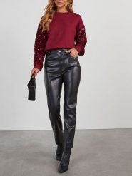 LA Angels Sweter w kolorze bordowym rozmiar: M. Czerwone swetry klasyczne damskie LA Angels, m, bez kołnierzyka. Za 159.95 zł.