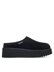 LOVE MOSCHINO Klapki JA10046L1PJAW000 Czarny. Czarne klapki damskie Love Moschino, bez wzorów, ze skóry, bez obcasa, bez zapięcia. Za 879.99 zł.