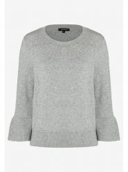 More & More Sweter w kolorze szarym rozmiar: 40. Szare swetry klasyczne damskie More & More, s, z wiskozy, bez kołnierzyka. Za 153.71 zł.