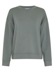 MOSS COPENHAGEN Bluza "Ima Q" w kolorze zielonym rozmiar: L/XL. Zielone bluzy damskie Moss Copenhagen, l, bez wzorów, bez kaptura. Za 135.81 zł.