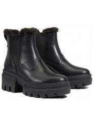 Timberland Skórzane sztyblety "Everleigh" w kolorze czarnym rozmiar: 40. Czarne botki damskie Timberland. Za 505.13 zł.