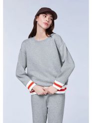 Chiemsee Bluza w kolorze szarym rozmiar: XS. Szare bluzy damskie Chiemsee, xs, z aplikacjami, bez kaptura. Za 96.60 zł.