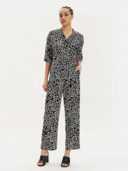 KARL LAGERFELD Kombinezon 241W1311 Czarny Regular Fit. Czarne sukienki damskie KARL LAGERFELD, bez wzorów, z wiskozy, bez ramiączek. Za 1,749.00 zł.