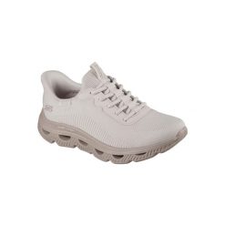 Buty SKECHERS SLIP-INS BOBS ARC WAVES Beżowy. Brązowe obuwie sportowe damskie Skechers, z syntetyku, bez zapięcia, do biegania, Skechers Sport. Za 332.99 zł.
