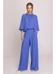Stylove Kombinezon w kolorze niebieskim rozmiar: M. Niebieskie kombinezony damskie Stylove, m, bez wzorów, bez kołnierzyka, bez ramiączek. Za 254.74 zł.