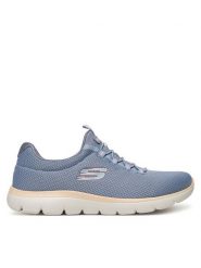 Skechers Sneakersy Summits-Summer Blush 150268/LBMT Niebieski. Niebieskie obuwie sportowe damskie Skechers, z materiału, bez zapięcia. Za 199.99 zł.