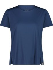 CMP Koszulka funkcyjna w kolorze granatowym rozmiar: 36. Niebieskie koszulki damskie CMP, bez wzorów, z materiału, bez kołnierzyka, bez ramiączek. Za 122.67 zł.