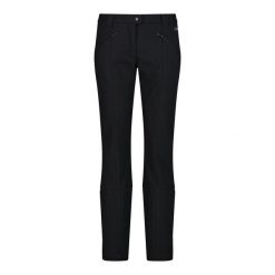 Spodnie Narciarskie Softshell Rozmiar 42 Czarny - 38A1586-U901. Czarne spodnie sportowe damskie CMP, na zimę, bez wzorów, z elastanu, narciarskie. Za 469.99 zł.