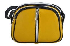 Listonoszka c. żółta BARBERINI'S skórzana 03-43. Żółte shopper bag Barberinis, bez wzorów, ze skóry, na ramię, bez dodatków. Za 164.99 zł.