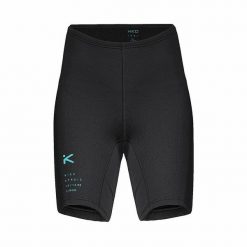 Krótkie spodnie neoprenowe SYMBIO. Czarne spodnie sportowe damskie Hiko, s, bez wzorów, z materiału, na fitness i siłownię. Za 251.79 zł.