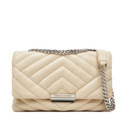 Torebka Armani Exchange. Brązowe listonoszki damskie Armani Exchange, bez wzorów, bez dodatków. Za 809.99 zł.