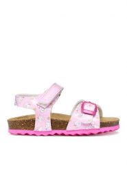 Geox Sandały B Sandal Chalki Girl B922RA 000FC C8206 M Różowy. Czerwone sandały dziewczęce Geox, ze skóry, bez obcasa, bez zapięcia. Za 169.99 zł.