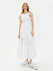 Brave Soul Sukienka letnia LDRW-659MIAWH Biały Straight Fit. Białe sukienki damskie Brave Soul, bez wzorów, z syntetyku, bez ramiączek. Za 79.99 zł.