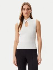 Guess Sweter W5GR10 Z3L10 Beżowy Regular Fit. Brązowe swetry klasyczne damskie Guess, l, z wiskozy, bez kołnierzyka. Za 189.99 zł.