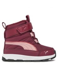 Puma Śniegowce Evolve Boot AC+ Inf 392646 04 Bordowy. Czerwone kozaki dziewczęce Puma, bez wzorów, ze skóry, bez obcasa, bez zapięcia. Za 339.99 zł.