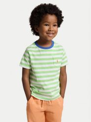 Polo Ralph Lauren T-Shirt 322B13586002 Zielony Regular Fit. Zielone t-shirty i koszulki chłopięce Polo Ralph Lauren, bez wzorów, z bawełny, bez kołnierzyka, bez ramiączek. Za 219.99 zł.