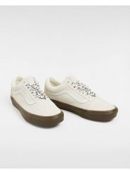 Vans Skórzane sneakersy w kolorze beżowym rozmiar: 34,5. Brązowe obuwie sportowe damskie Vans, bez zapięcia. Za 132.05 zł.