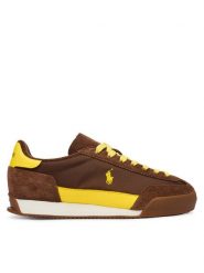 Polo Ralph Lauren Sneakersy 804P15632002 Brązowy. Brązowe obuwie sportowe damskie Polo Ralph Lauren, ze skóry, bez zapięcia. Za 689.99 zł.