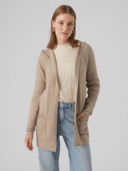 Vero Moda Kardigan w kolorze beżowym rozmiar: XXL. Brązowe kardigany damskie Vero Moda, s, bez wzorów, z materiału. Za 65.85 zł.