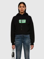 Diesel Clothes Bluza w kolorze czarnym rozmiar: XXS. Czarne bluzy damskie Diesel Clothes, xxs, bez wzorów, z bawełny, z kapturem. Za 154.07 zł.