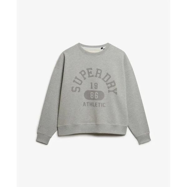 Bluza damska Superdry Athletic Essentials. Szare bluzy damskie Superdry, l, bez wzorów, z dresówki, bez kaptura. Za 279.75 zł.