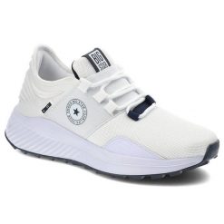Białe Sneakersy Big Star Damskie Stylowe Buty. Białe obuwie sportowe damskie Big Star, na wiosnę, z materiału, bez zapięcia. Za 199.00 zł.