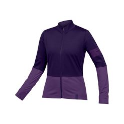 Bluza rowerowa damska Endura FS260 Jetstream bramble. Czerwone bluzy damskie ENDURA, bez wzorów, bez kaptura. Za 349.99 zł.