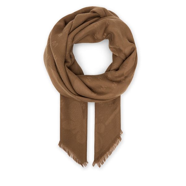 Chusta Weekend Max Mara. Brązowe chusty damskie Weekend Max Mara, bez wzorów. Za 879.99 zł.