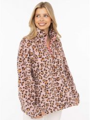 Zwillingsherz Bluza polarowa "Leo" w kolorze jasnoróżowym rozmiar: XL. Różowe bluzy damskie Zwillingsherz, xl, bez wzorów, z polaru, bez kaptura. Za 149.95 zł.