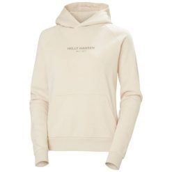 Bluza damska Helly Hansen Core. Białe bluzy damskie Helly Hansen, na lato, uniwersalny, bez wzorów, z bawełny, bez kaptura. Za 346.95 zł.