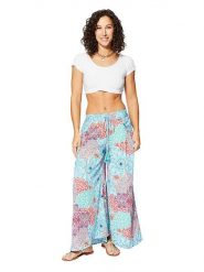 Ipanima Spodnie w kolorze błękitnym ze wzorem rozmiar: 38/40. Niebieskie spodnie materiałowe damskie Ipanima, bez wzorów, z materiału. Za 74.63 zł.