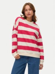 Vero Moda Bluza Viola 10338440 Różowy Regular Fit. Czerwone bluzy damskie Vero Moda, l, bez wzorów, z bawełny, bez kaptura. Za 169.99 zł.