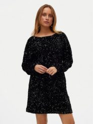 Vero Moda Sukienka koktajlowa Bella 10317046 Czarny Regular Fit. Czarne sukienki damskie Vero Moda, bez wzorów, z syntetyku, wizytowe, bez ramiączek. Za 169.99 zł.