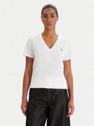 Armani Exchange T-Shirt XW002330 AF10356 U0002 Biały Regular Fit. Białe t-shirty damskie Armani Exchange, xl, bez wzorów, z bawełny, bez kołnierzyka. Za 289.99 zł.