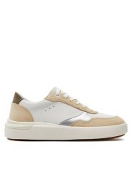 Geox Sneakersy D Dalyla D45QFA 08522 C1ZF3 Biały. Białe obuwie sportowe damskie Geox, ze skóry, bez zapięcia. Za 399.99 zł.