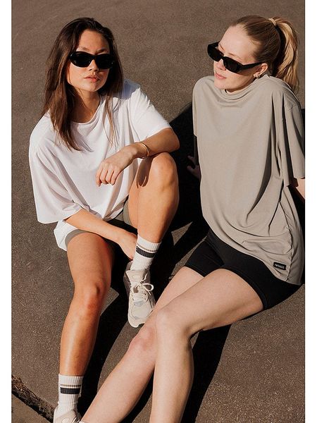 Rethinkit Koszulka funkcyjna "Air" w kolorze białym rozmiar: L. Białe koszulki damskie Rethinkit, l, bez wzorów, z materiału, bez kołnierzyka, bez ramiączek. Za 113.63 zł.