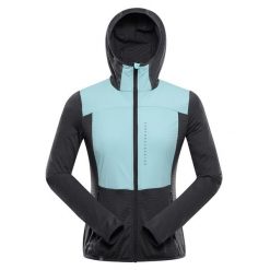 Bluza damska trekkingowa z kapturem Alpine Pro Zolla. Niebieskie bluzy damskie Alpine Pro, bez wzorów, z kapturem. W wyprzedaży za 319.00 zł.