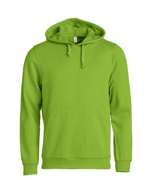 Clique Basic Hoody bluza z kapturem unisex lekka – light green. Zielone bluzy damskie CLIQUE, s, bez wzorów, z bawełny, z kapturem. Za 172.64 zł.