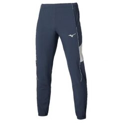 Spodnie damskie Mizuno Frontier Shadow. Niebieskie spodnie sportowe damskie Mizuno, m, bez wzorów, z materiału, na fitness i siłownię. Za 290.00 zł.