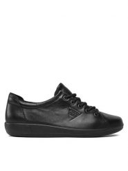 ECCO Sneakersy Soft 2.0 20650356723 Czarny. Czarne obuwie sportowe damskie ECCO, ze skóry, bez zapięcia. Za 399.99 zł.