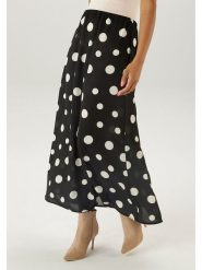 Aniston Spódnica w kolorze czarno-białym rozmiar: 42. Czarne spódnice damskie Aniston, bez wzorów, maxi. Za 52.30 zł.