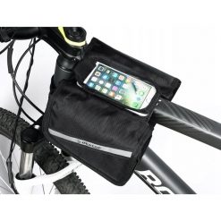 Torba rowerowa sakwa saszetka uchwyt rowerowy na telefon DUNLOP. Czarne nerki i saszetki damskie Dunlop, bez wzorów. Za 55.00 zł.