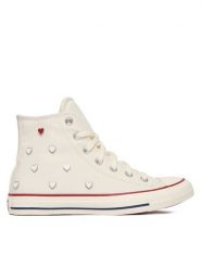 Converse Trampki Chuck Taylor All Star Hearts A19055C Biały. Białe trampki damskie Converse, bez wzorów, z materiału, bez zapięcia. Za 379.99 zł.