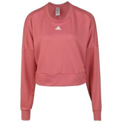 Bluza damska o luźnym kroju adidas Aeroready Studio. Czerwone bluzy damskie Adidas, l, bez wzorów, bez kaptura. W wyprzedaży za 225.75 zł.