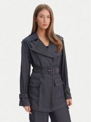 Guess Marynarka W6RL50 WL842 Granatowy Regular Fit. Niebieskie marynarki i żakiety damskie Guess, xs, z aplikacjami, z syntetyku. Za 499.99 zł.