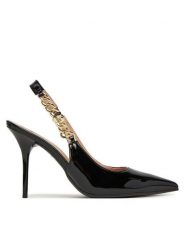 LOVE MOSCHINO Szpilki JA10139G0MIH0000 Czarny. Czarne szpilki damskie Love Moschino, bez wzorów, ze skóry, bez obcasa, na szpilce, bez zapięcia. Za 759.99 zł.